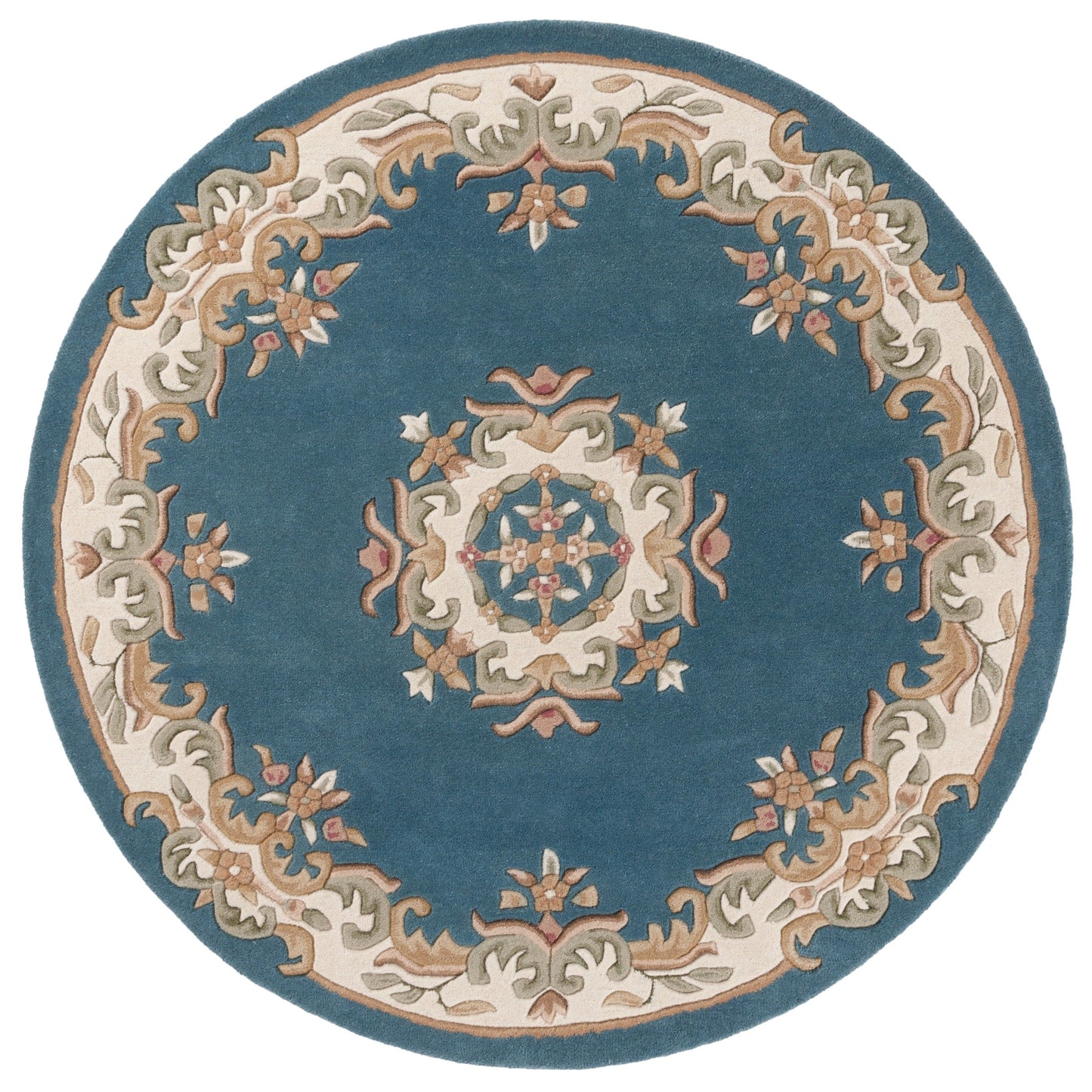 Tapis traditionnel en laine SAFAVIEH fait main, style Aubusson Hale.