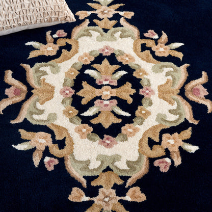 Tapis traditionnel en laine SAFAVIEH fait main, style Aubusson Hale.