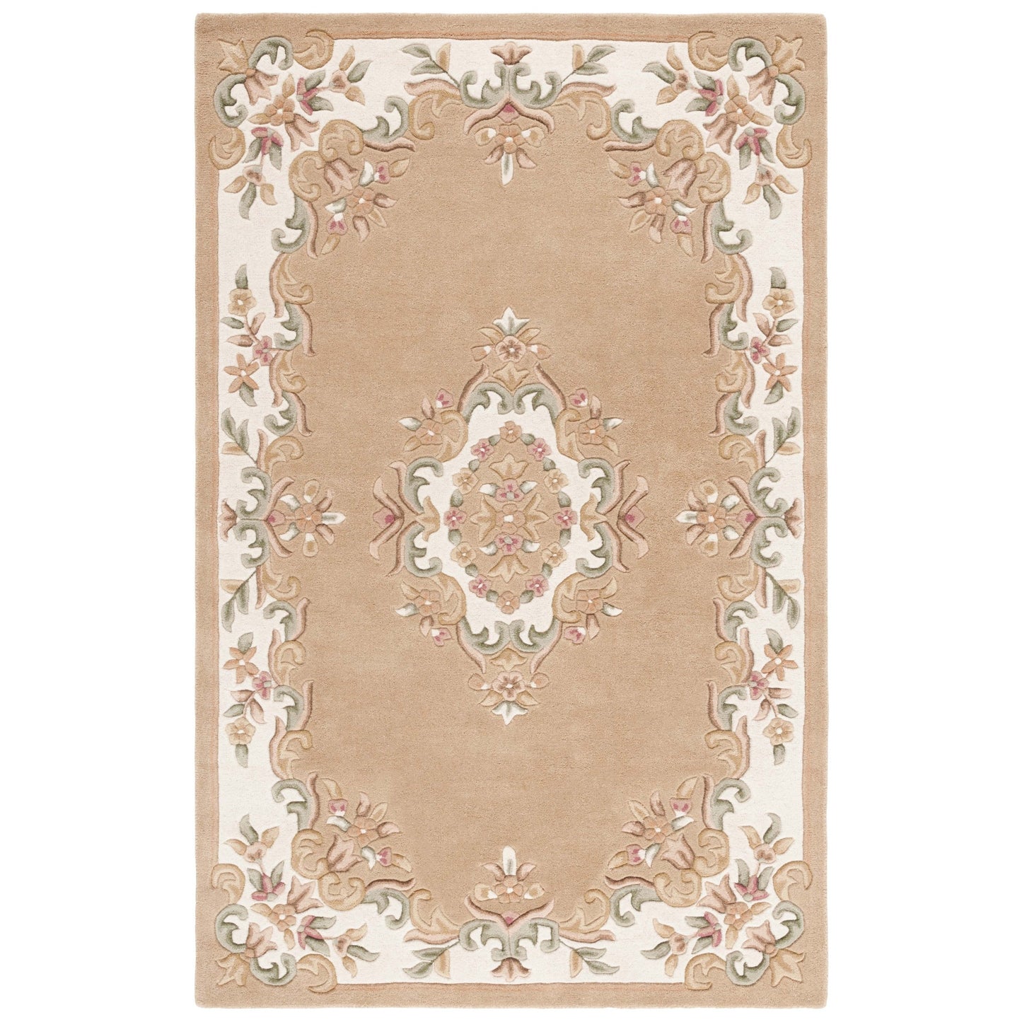 Tapis traditionnel en laine SAFAVIEH fait main, style Aubusson Hale.