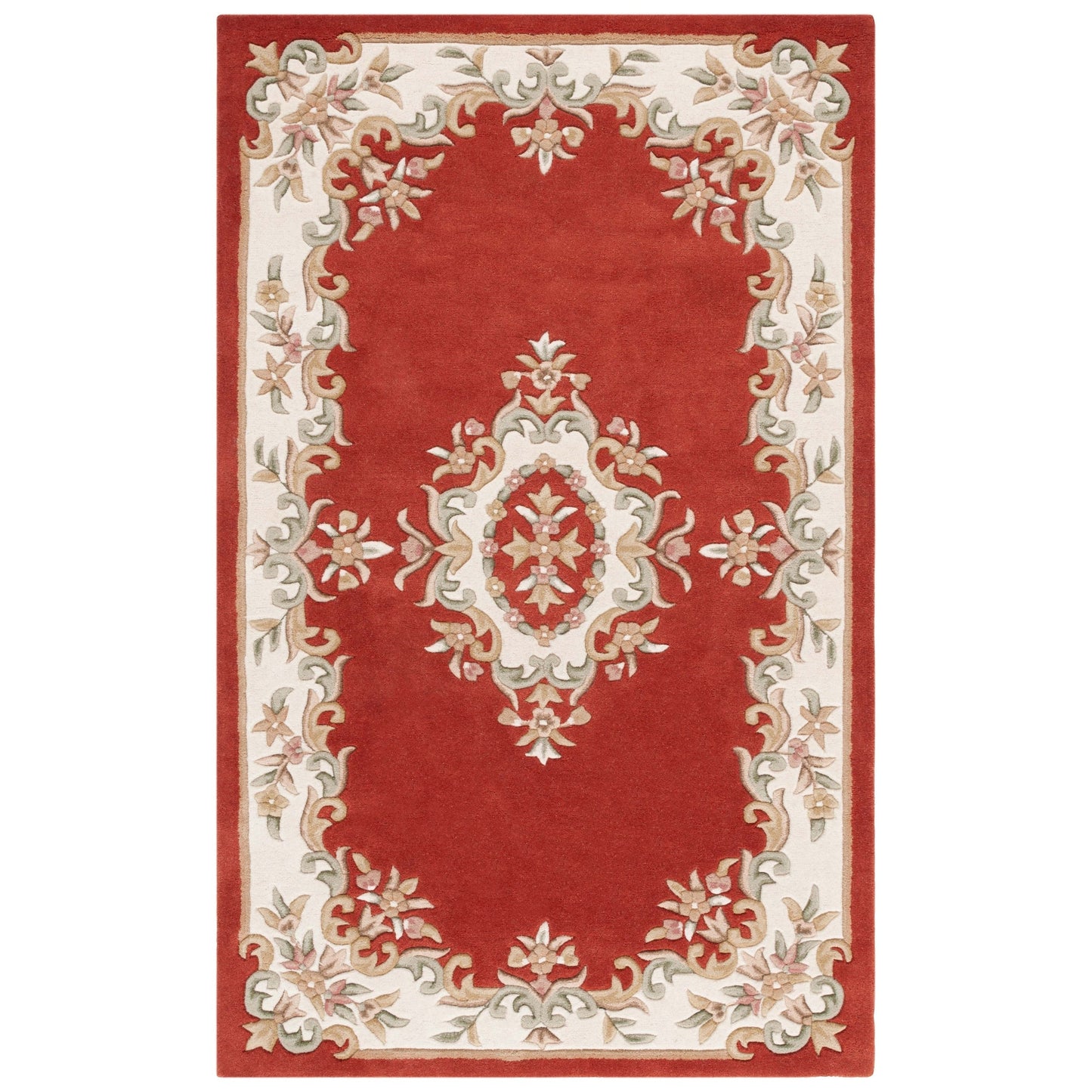 Tapis traditionnel en laine SAFAVIEH fait main, style Aubusson Hale.