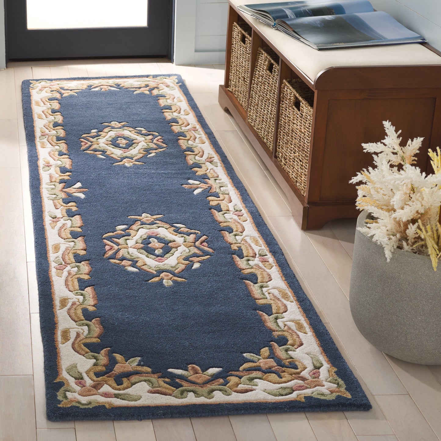 Tapis traditionnel en laine SAFAVIEH fait main, style Aubusson Hale.
