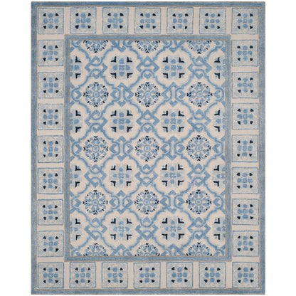 Tapis en laine Bella Rodica moderne à motif floral fait main SAFAVIEH