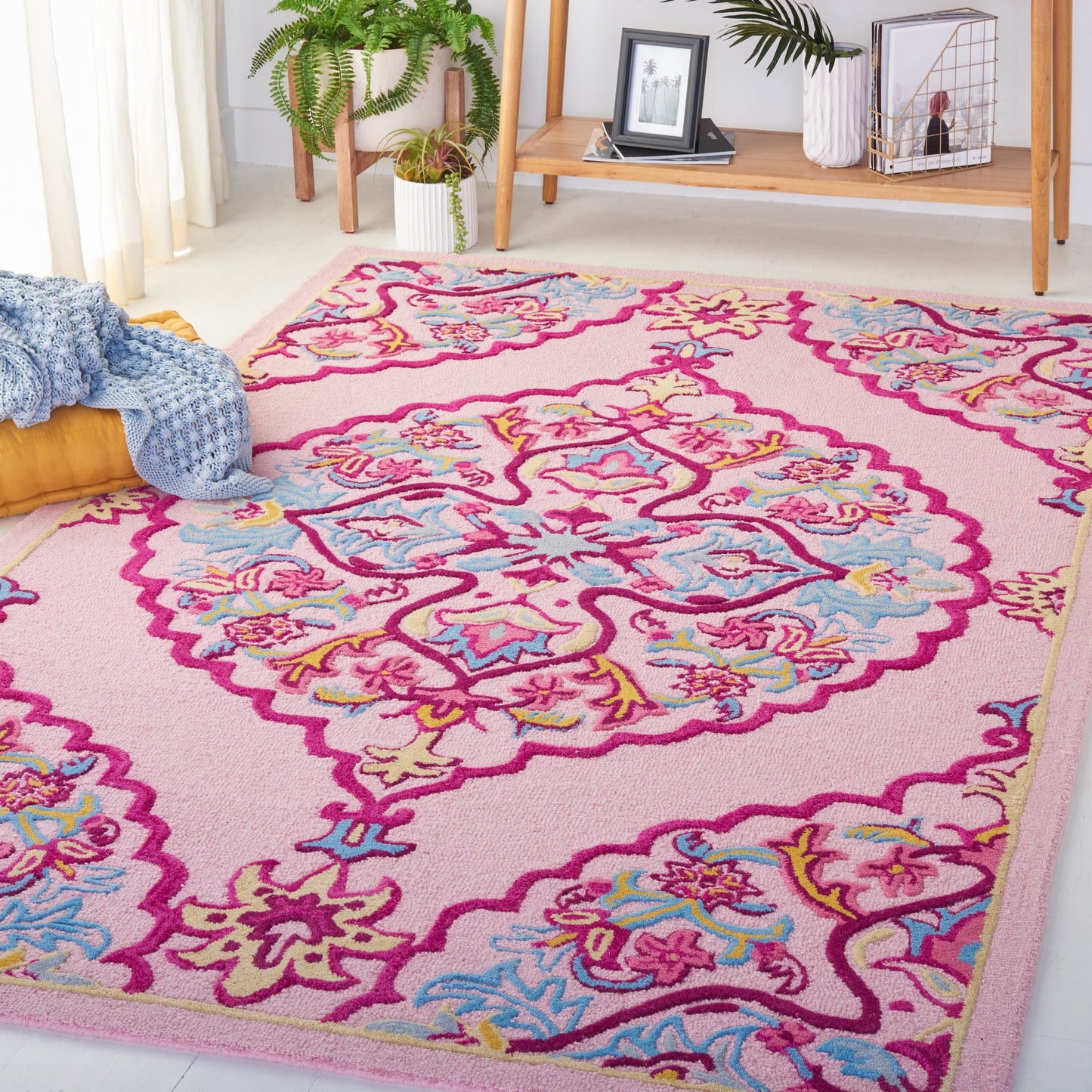 Tapis en laine SAFAVIEH fait main Bellagio Cailin Medallion