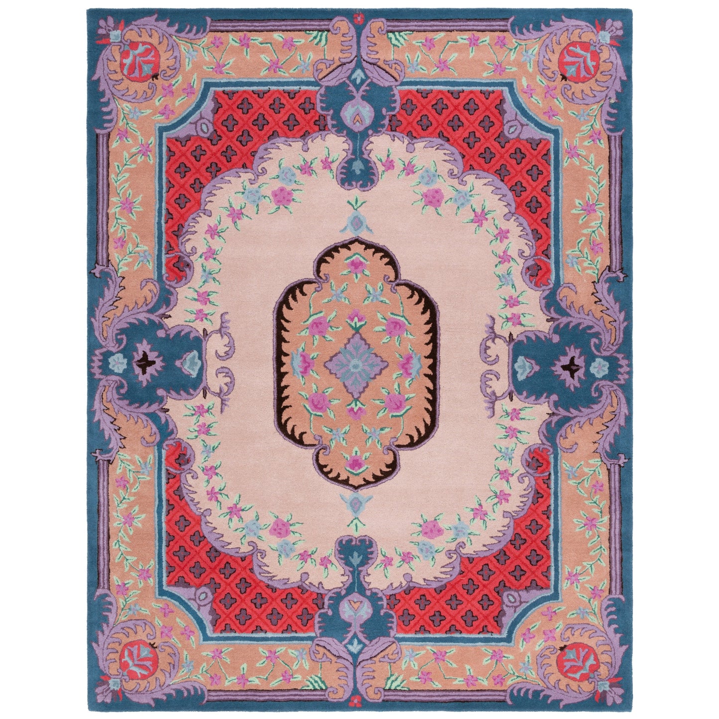 Tapis en laine SAFAVIEH fait main Bellagio Tatevik à médaillon oriental