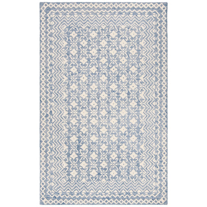 Tapis en laine moderne à motif floral Barbara, fait main, SAFAVIEH