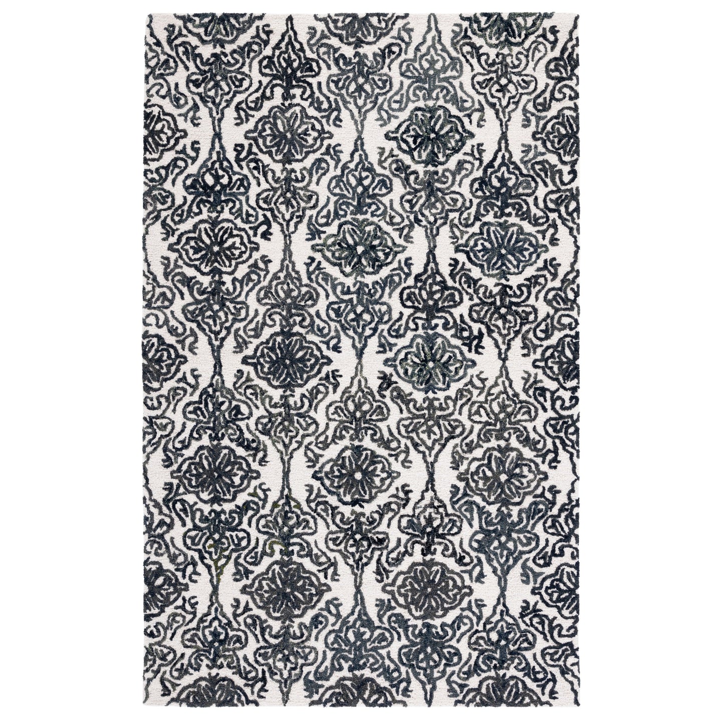 Tapis en laine moderne à motif floral SAFAVIEH fait main Blossom Cateluta