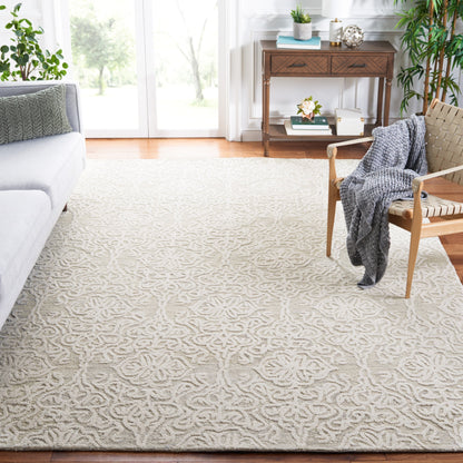 Tapis en laine moderne à motif floral SAFAVIEH fait main Blossom Cateluta