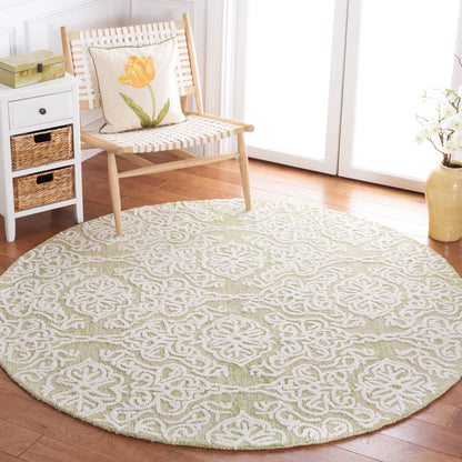 Tapis en laine moderne à motif floral SAFAVIEH fait main Blossom Cateluta