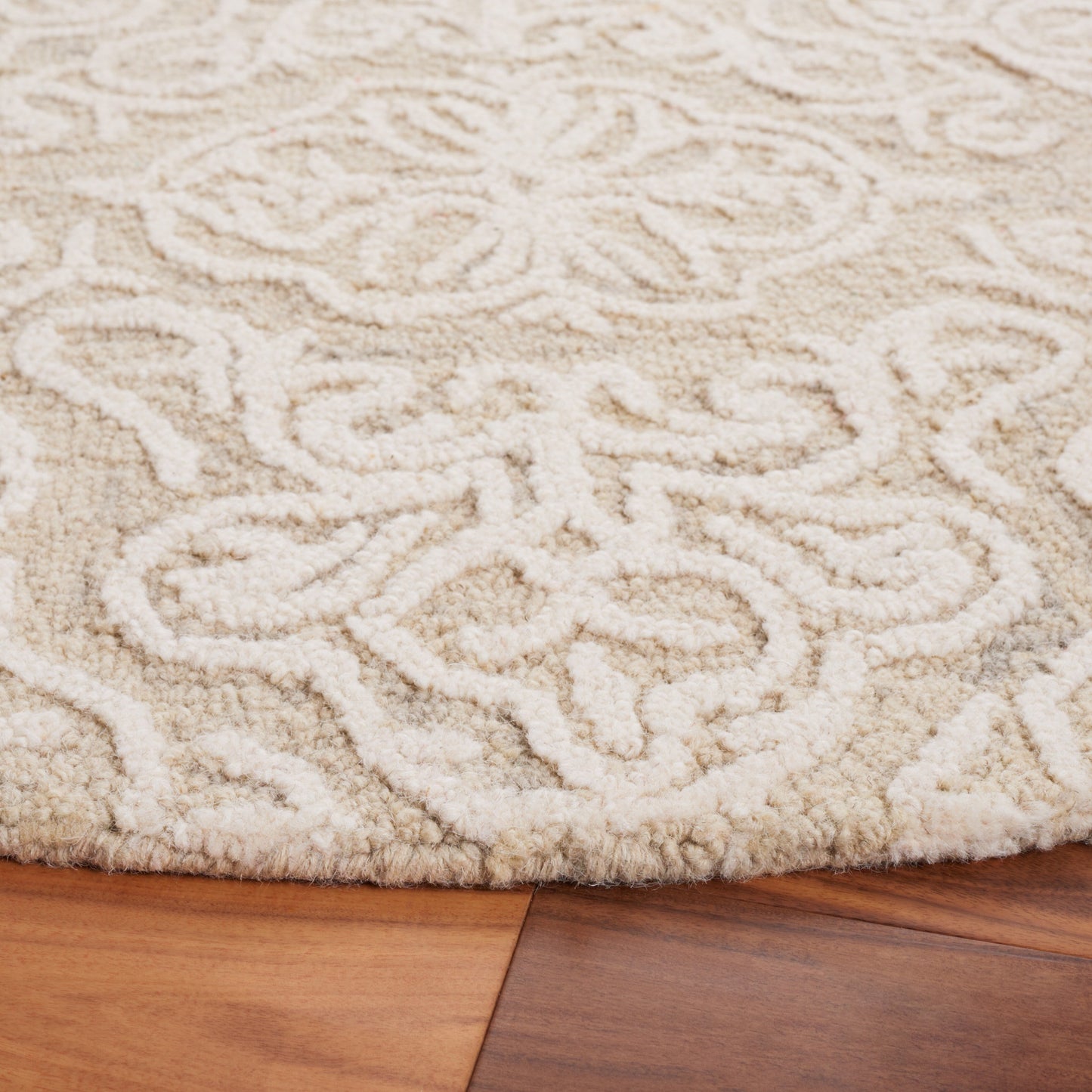 Tapis en laine moderne à motif floral SAFAVIEH fait main Blossom Cateluta