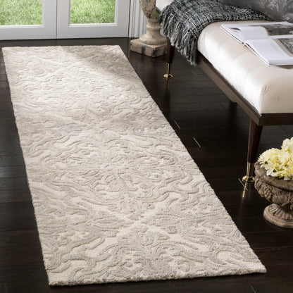 Tapis en laine moderne à motif floral Gertrida fait main SAFAVIEH