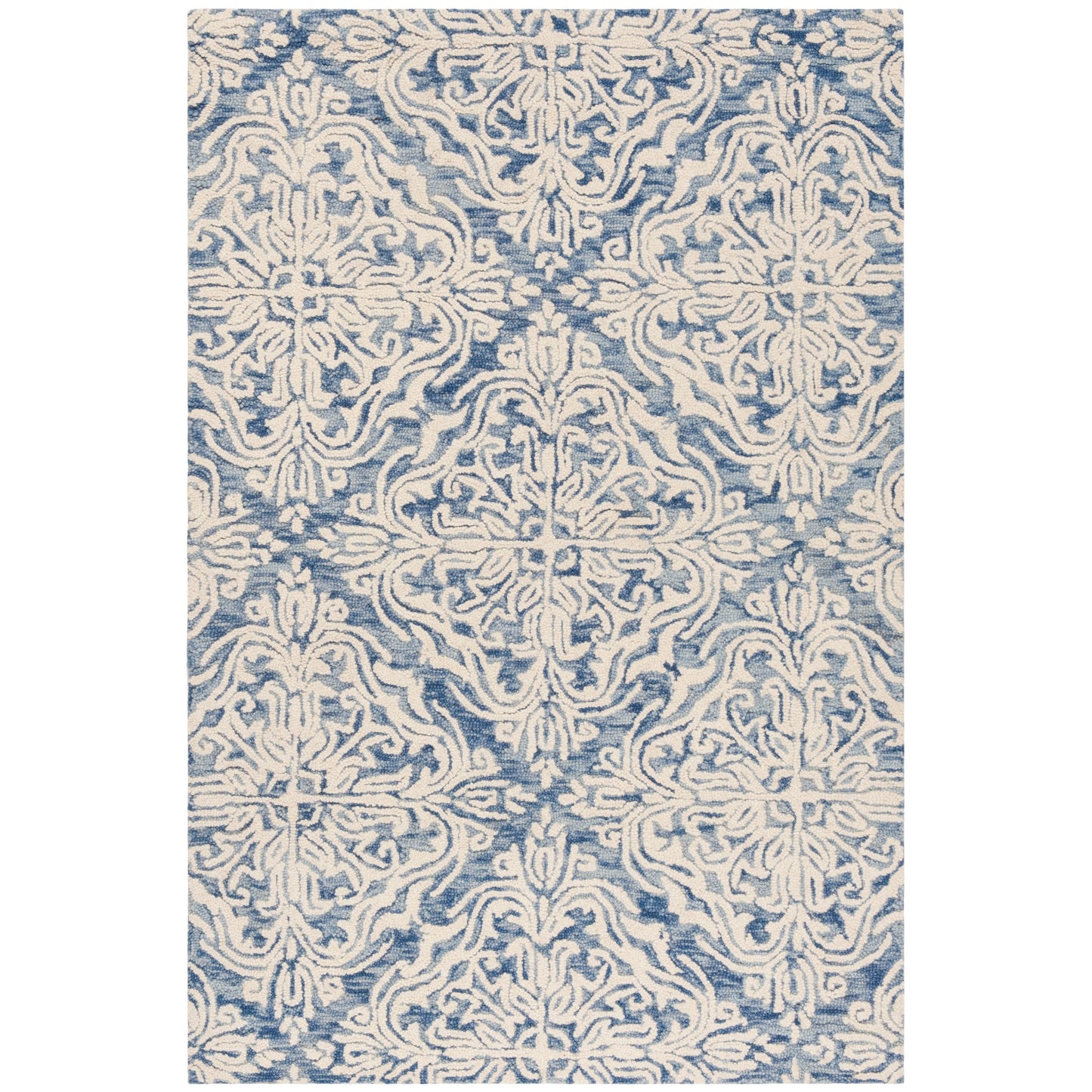 Tapis en laine moderne à motif floral Gertrida fait main SAFAVIEH