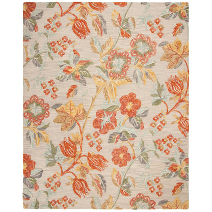 Tapis en laine moderne à motif floral SAFAVIEH fait main Blossom Hysnije