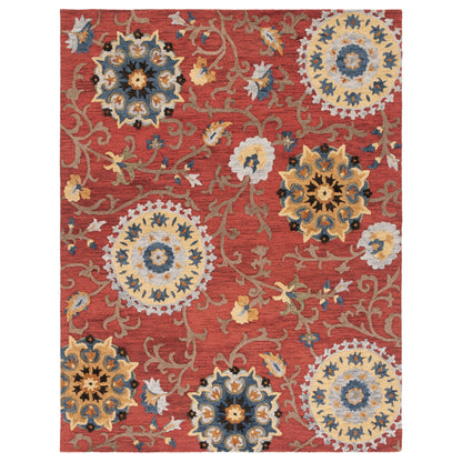 Tapis en laine moderne à motif floral Blossom Maaret, fait main par SAFAVIEH