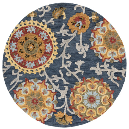 Tapis en laine moderne à motif floral Blossom Maaret, fait main par SAFAVIEH