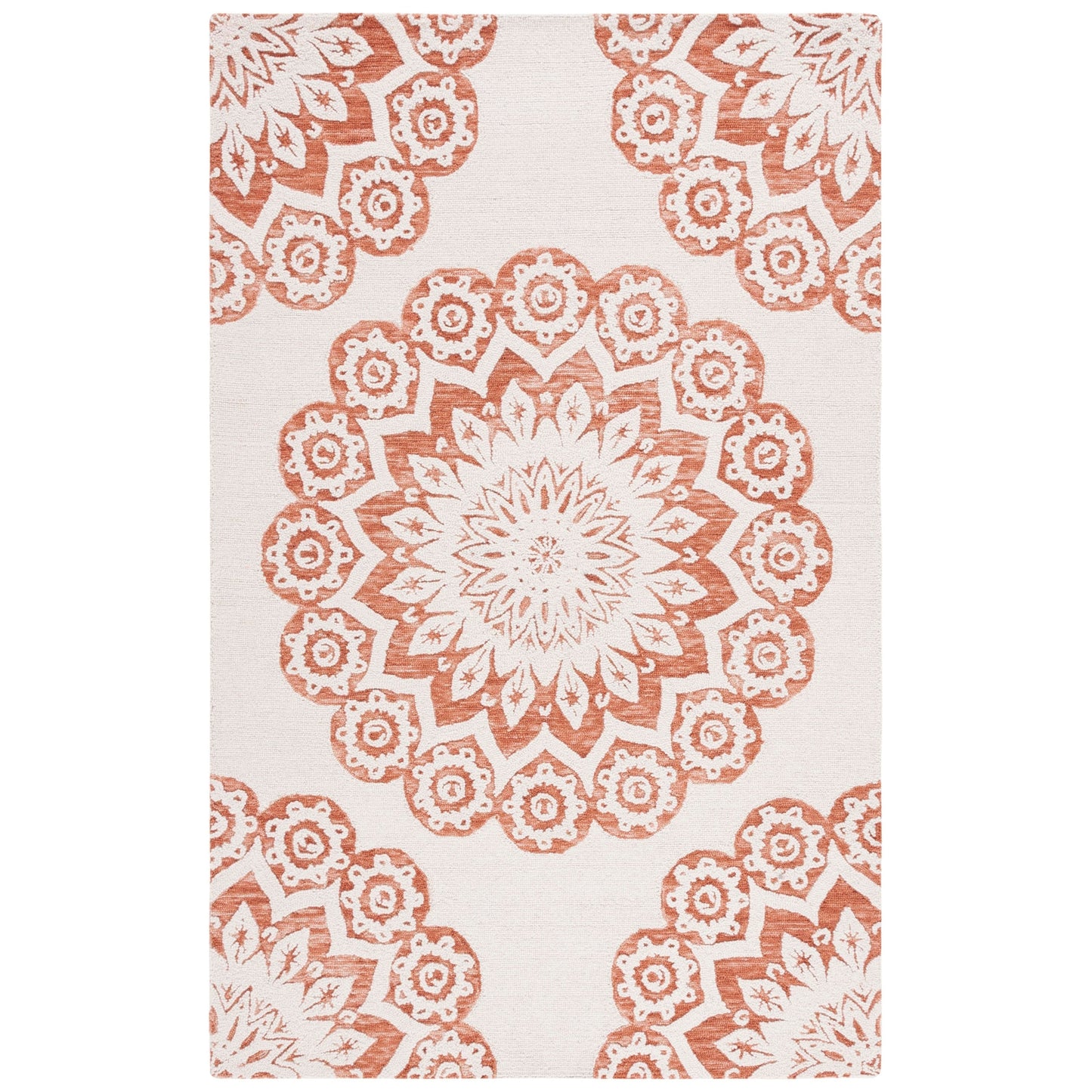 Tapis en laine SAFAVIEH Blossom Oriella fait main, motif floral moderne