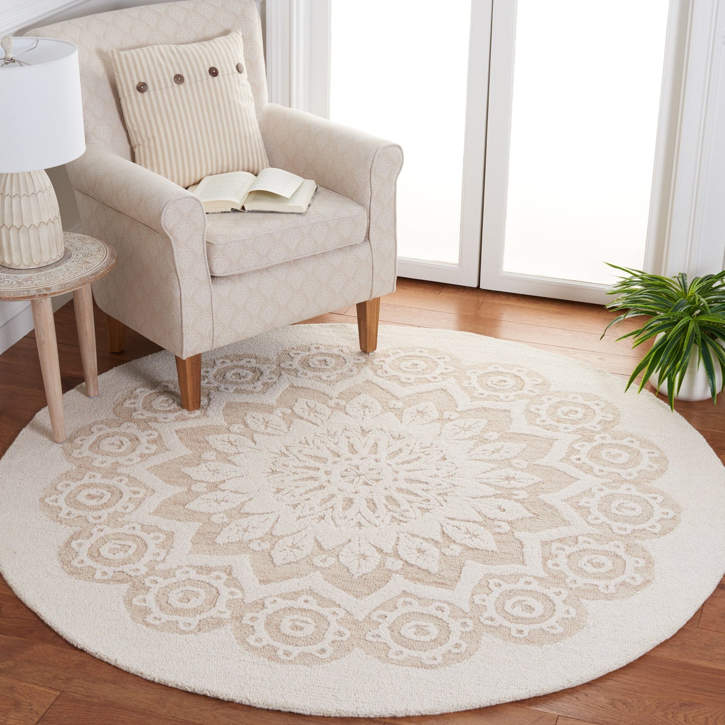 Tapis en laine SAFAVIEH Blossom Oriella fait main, motif floral moderne