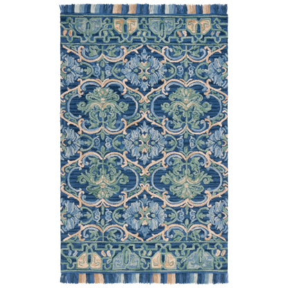 Tapis en laine à motif floral Porzia fait main SAFAVIEH