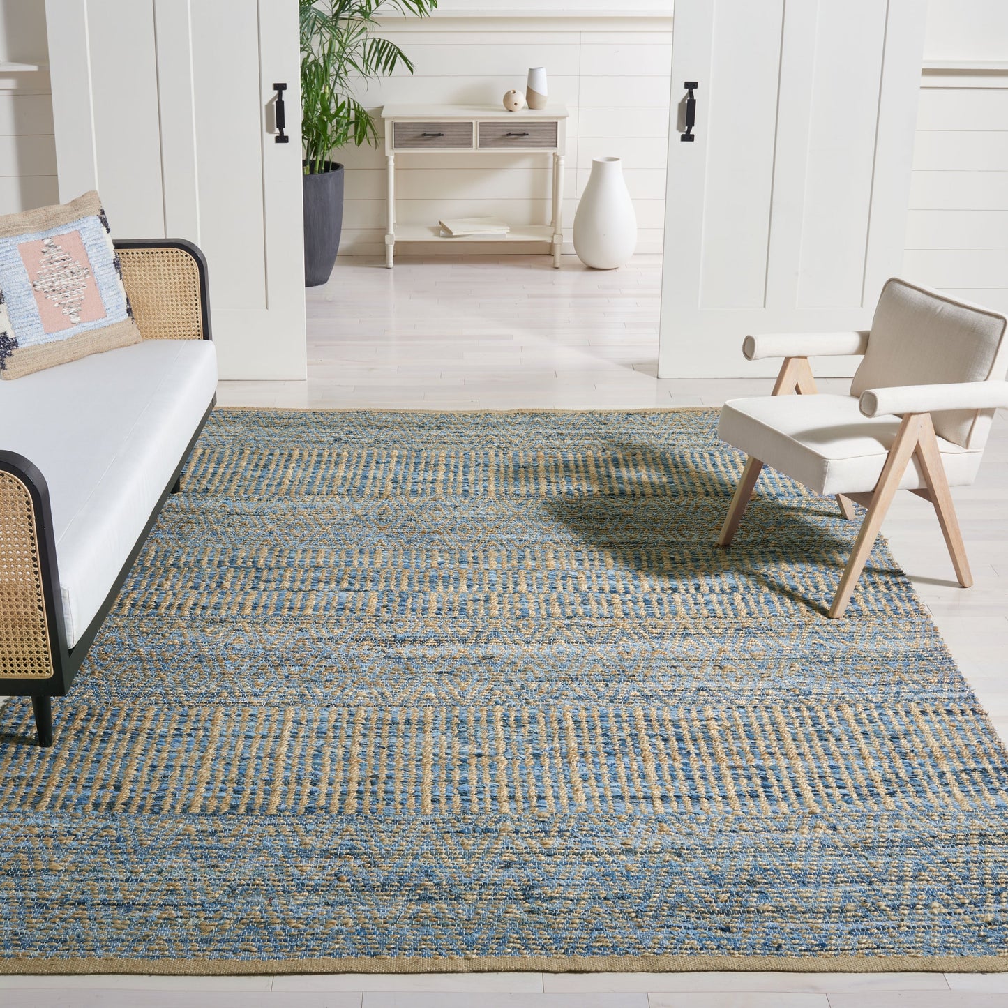 Tapis en jute Ayseni fait main SAFAVIEH, style Cape Cod