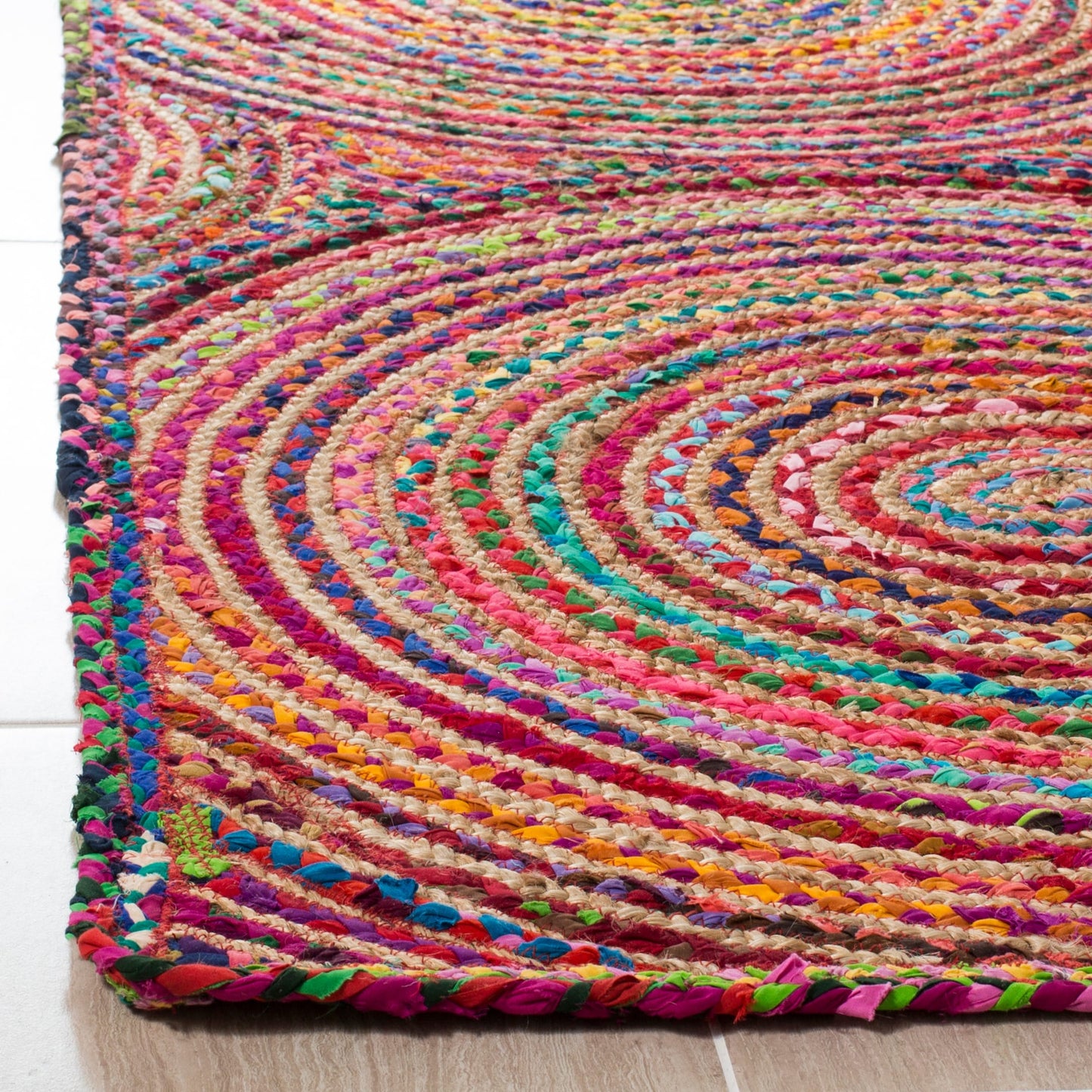 Tapis en jute côtier Eulogia de Cape Cod, fait main par SAFAVIEH