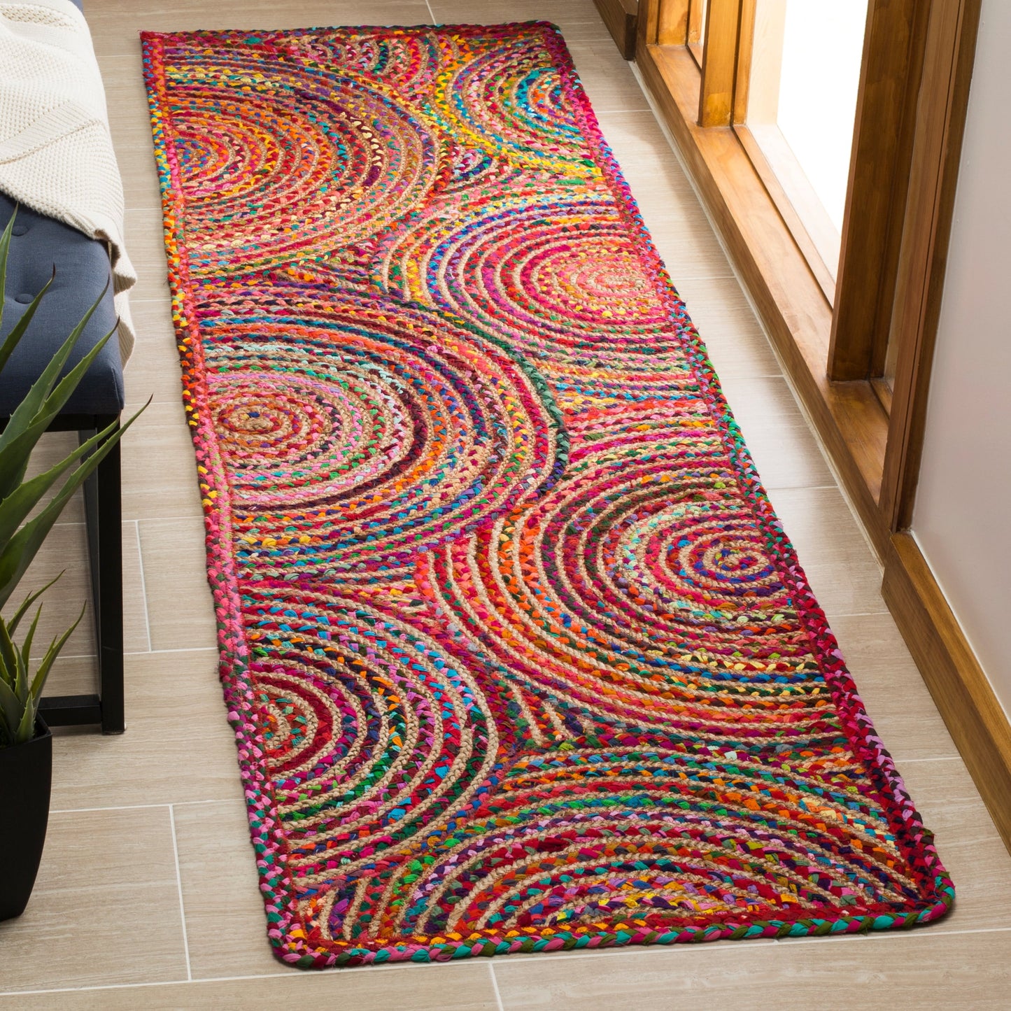 Tapis en jute côtier Eulogia de Cape Cod, fait main par SAFAVIEH