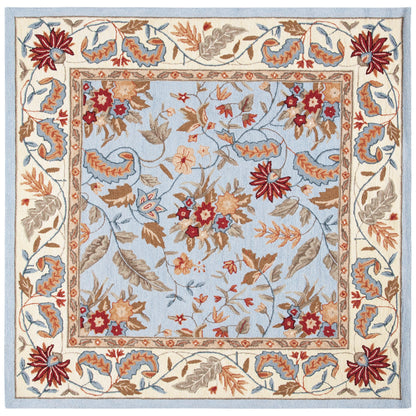 Tapis en laine SAFAVIEH fait main Chelsea Malda style campagne française à motifs floraux
