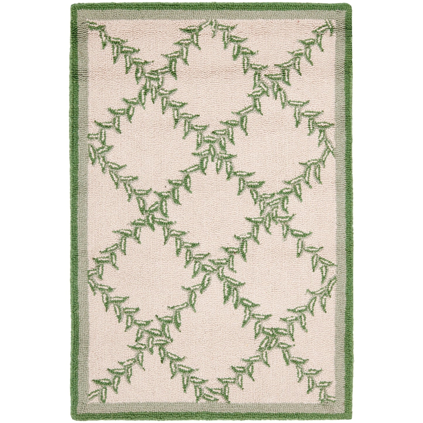 Tapis en laine SAFAVIEH Chelsea Sunstripe Trellis fait main, style campagne française