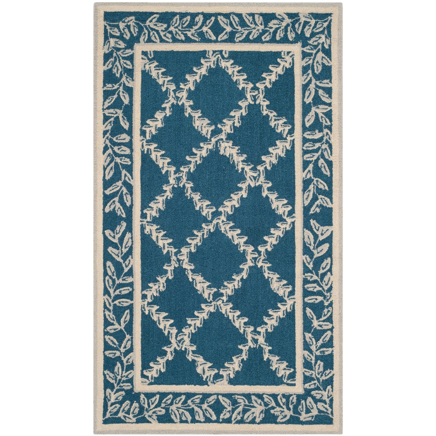 Tapis en laine SAFAVIEH Chelsea Sunstripe Trellis fait main, style campagne française