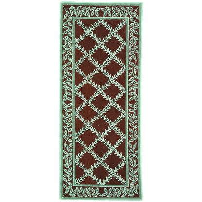 Tapis en laine SAFAVIEH Chelsea Sunstripe Trellis fait main, style campagne française