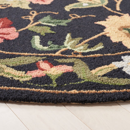 Tapis en laine SAFAVIEH fait main Chelsea Yauhenia à motif floral de style campagnard français