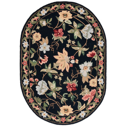 Tapis en laine SAFAVIEH fait main Chelsea Yauhenia à motif floral de style campagnard français