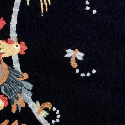 Tapis en laine SAFAVIEH fait main Chelsea Yauheniya motif coq de campagne française