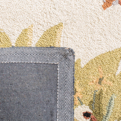 Tapis en laine SAFAVIEH fait main Chelsea Yauheniya motif coq de campagne française