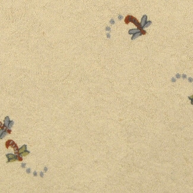 Tapis en laine SAFAVIEH fait main Chelsea Yauheniya motif coq de campagne française