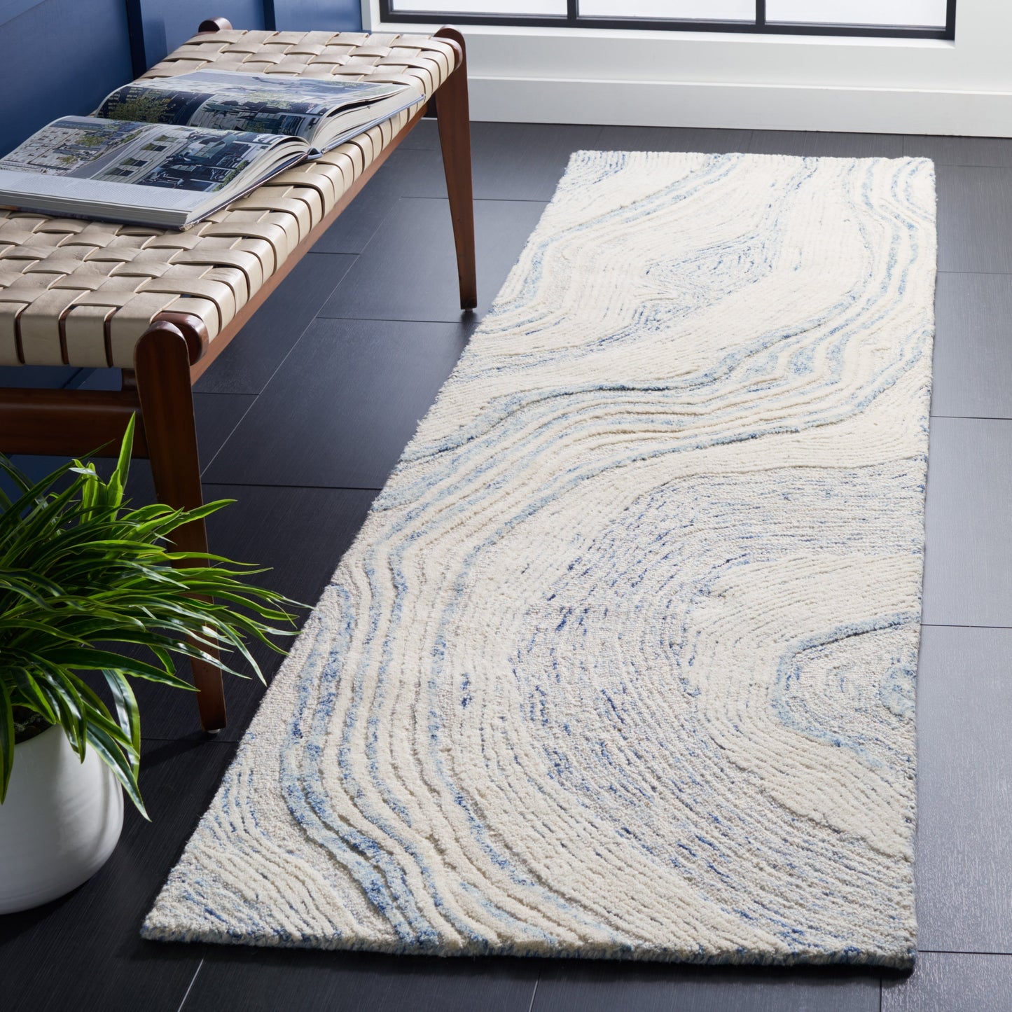 Tapis en laine SAFAVIEH fait main Fifth Avenue Klari Moderne Abstrait