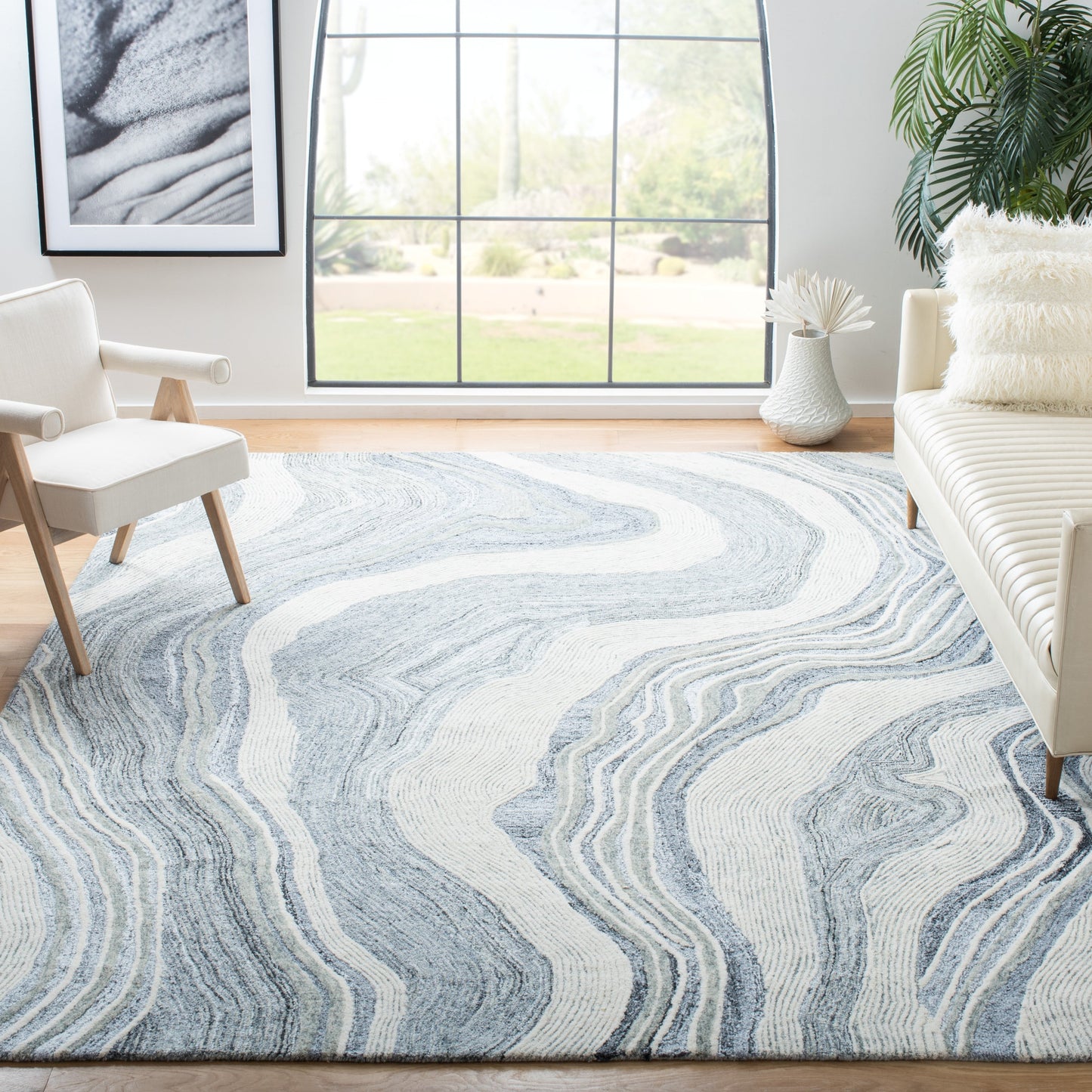 Tapis en laine SAFAVIEH fait main Fifth Avenue Klari Moderne Abstrait