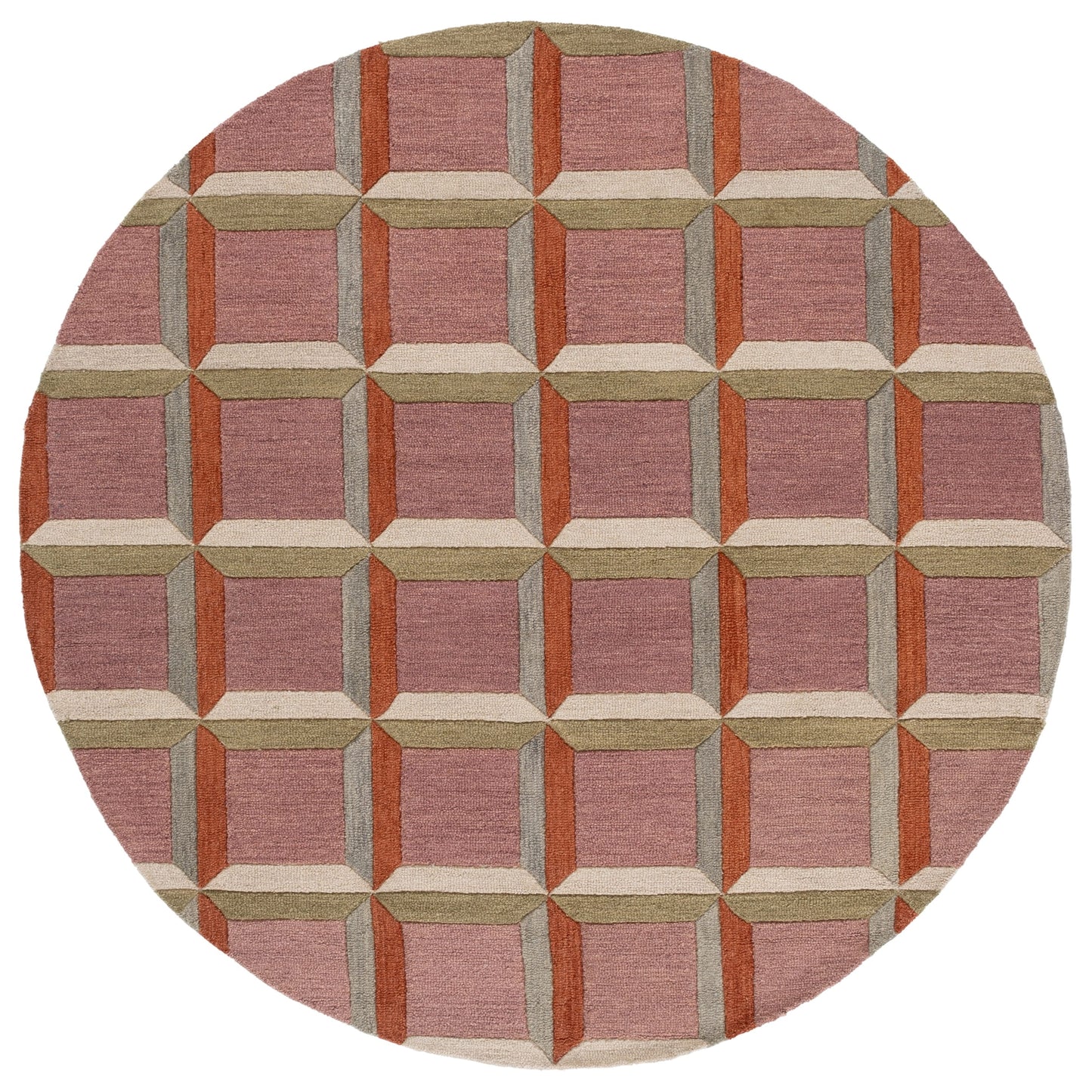 Tapis en laine SAFAVIEH fait main, style Hikariko, moderne du milieu du siècle