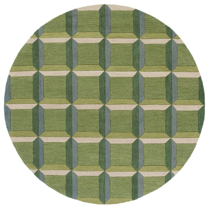Tapis en laine SAFAVIEH fait main, style Hikariko, moderne du milieu du siècle