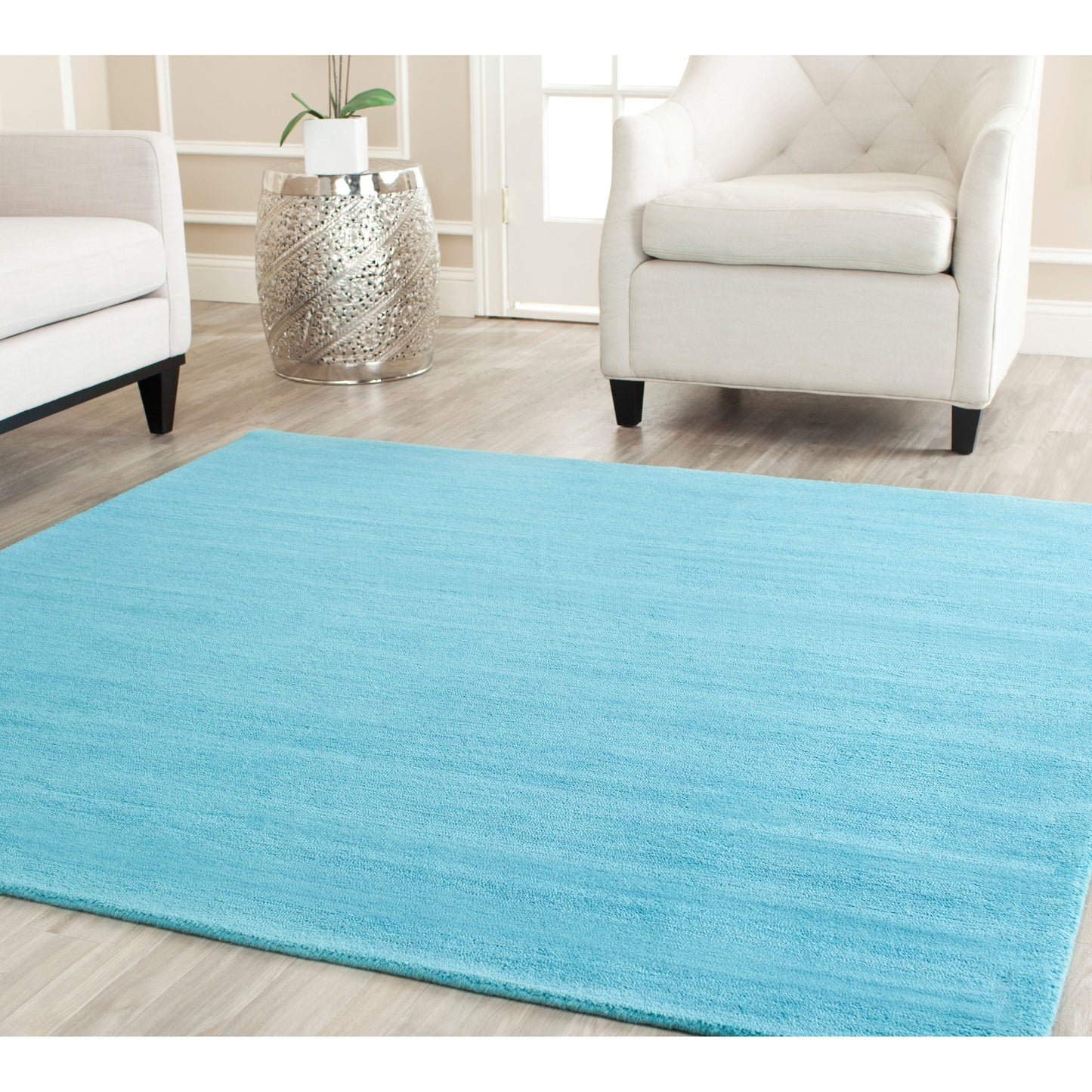 Tapis moderne en laine à carreaux tissés à la main SAFAVIEH Himalaya