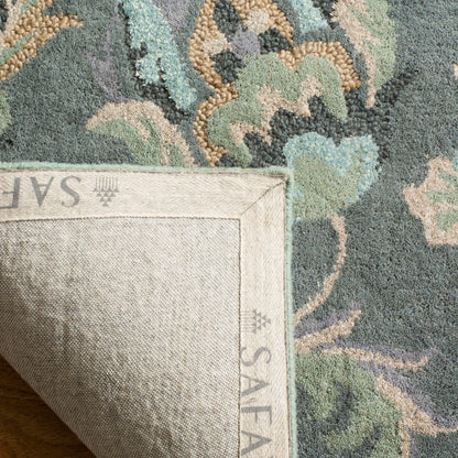 Tapis en laine à motif floral champêtre SAFAVIEH fait main Jardin Aase