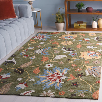 Tapis en laine SAFAVIEH fait main Jardin Asya Country