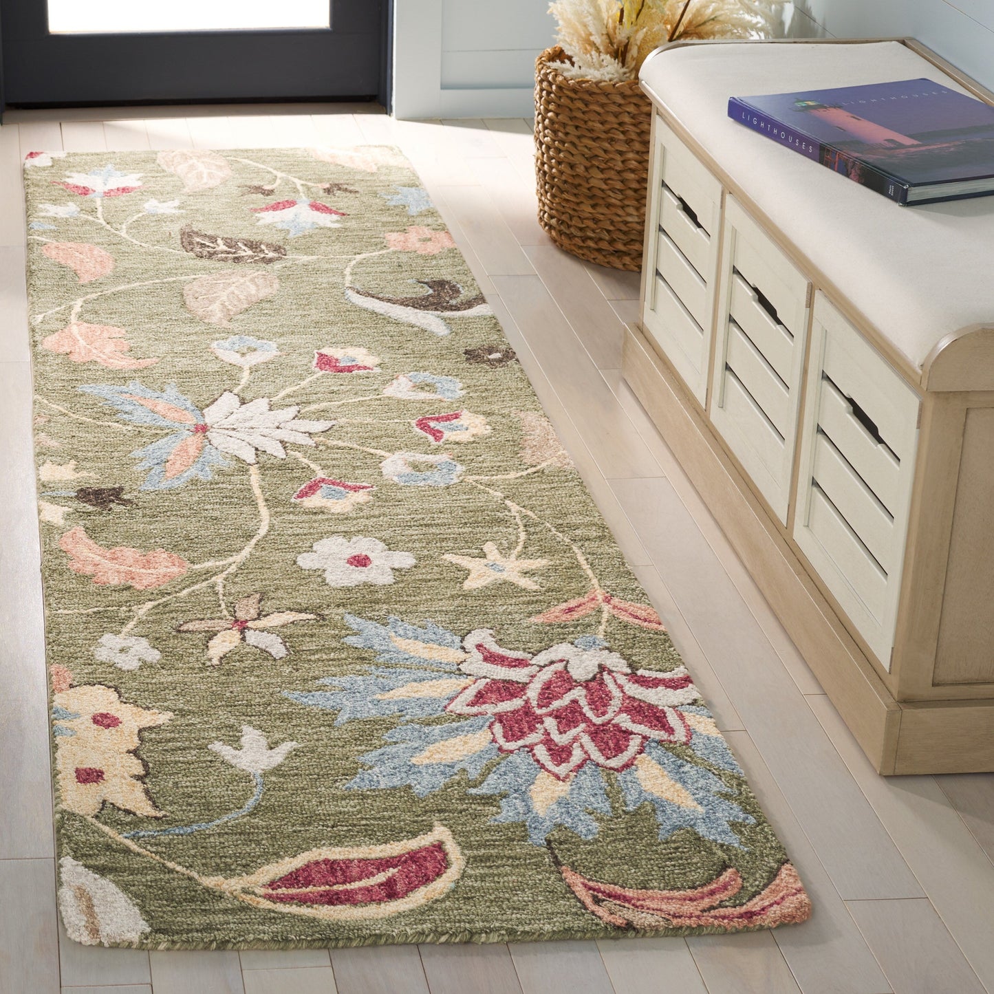 Tapis en laine SAFAVIEH fait main Jardin Asya Country