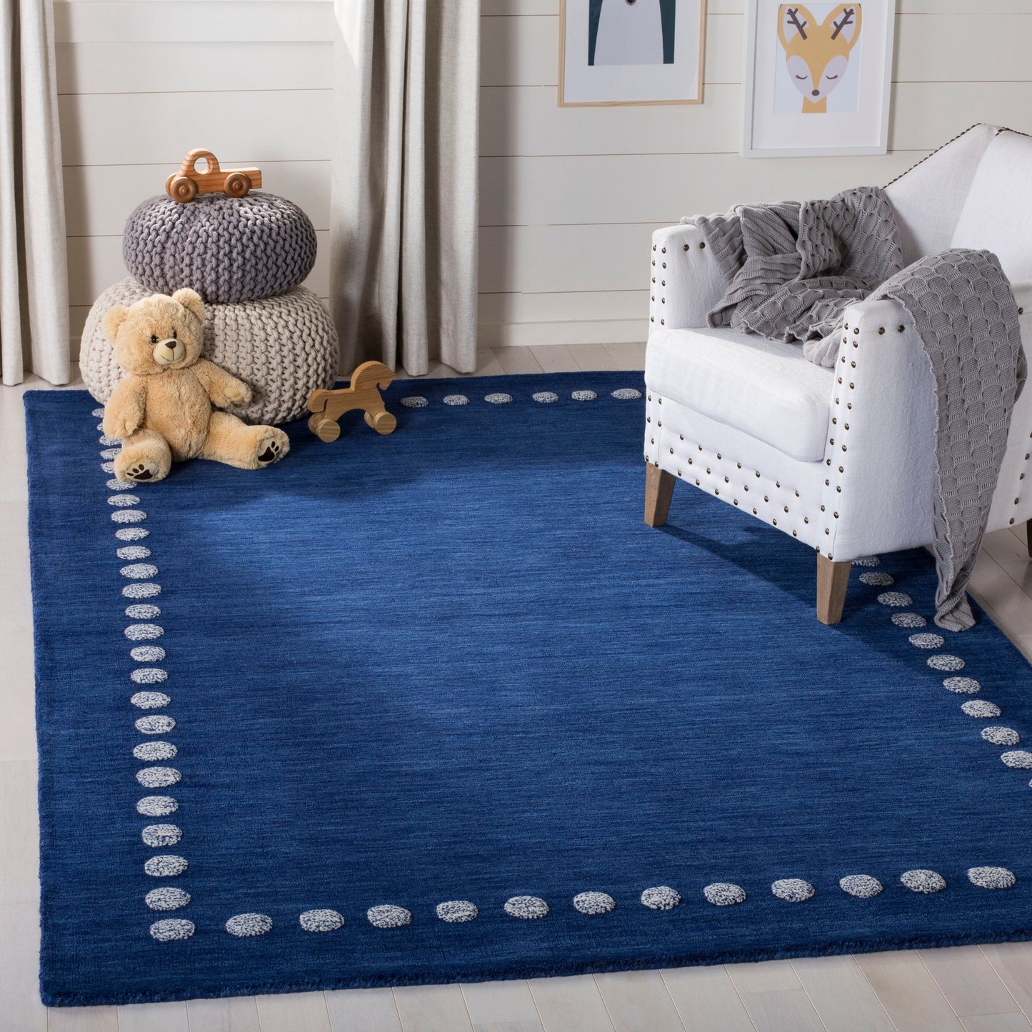 Tapis en laine Alondra pour enfants, fait main, SAFAVIEH
