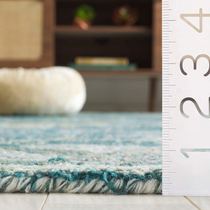 SAFAVIEH Tapis en laine à médaillon moderne Carlijn fait à la main