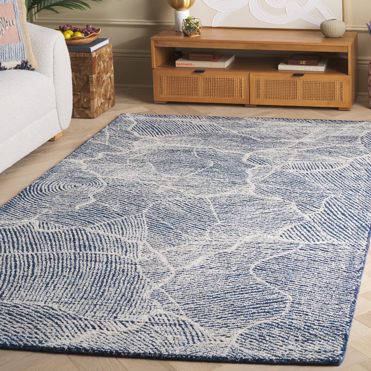 Tapis en laine SAFAVIEH Metro Rozsika fait main, style campagne française