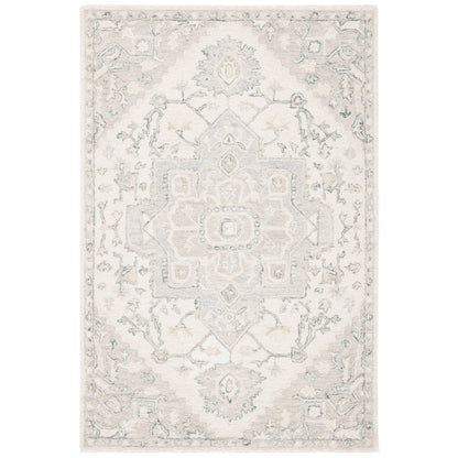 Tapis en laine SAFAVIEH à micro-boucles, motif médaillon Gulseven, fait main