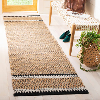 Tapis en jute bohème Jokelien en fibres naturelles fait main SAFAVIEH