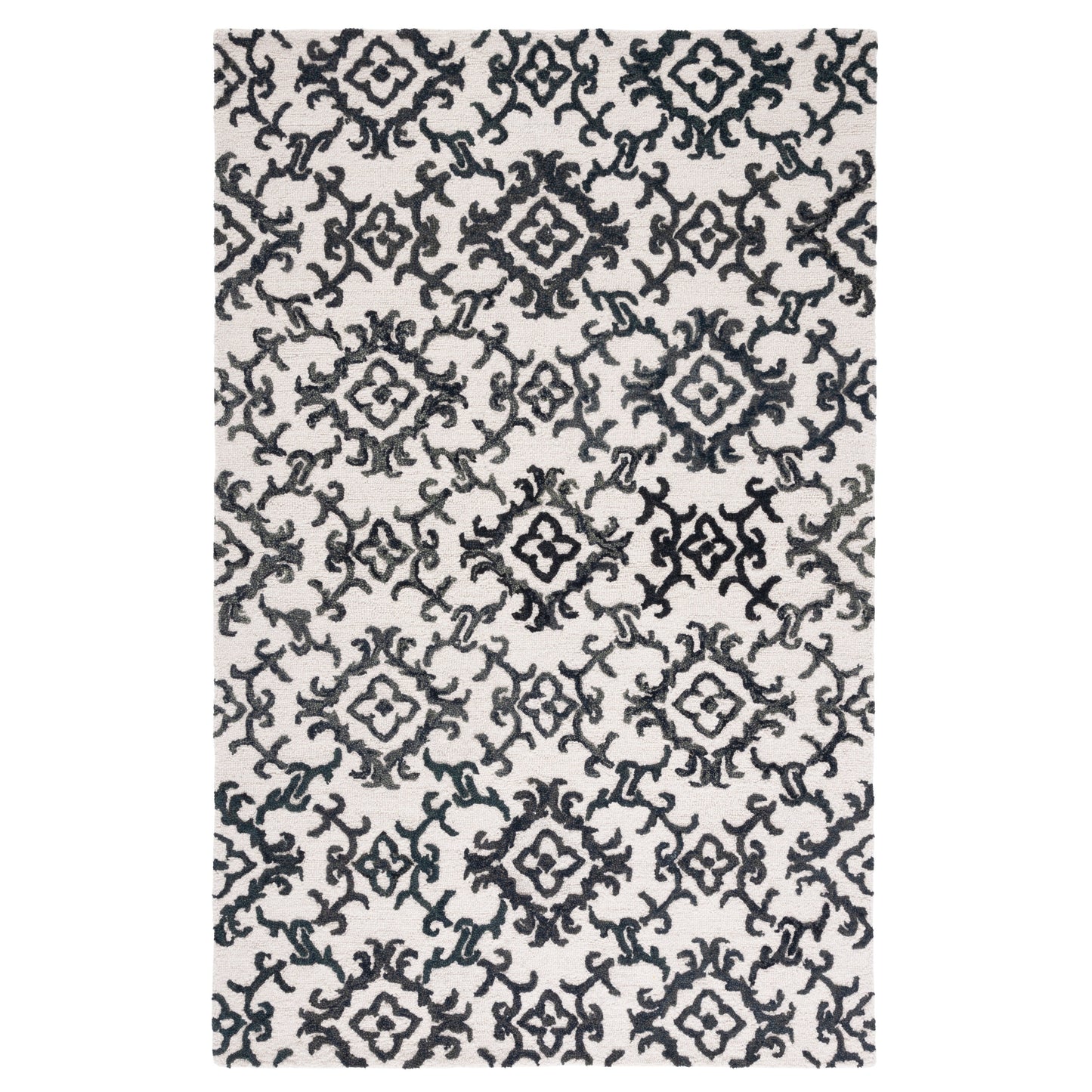 SAFAVIEH, Tapis en laine moderne à motif floral Blossom Vesela, fait main