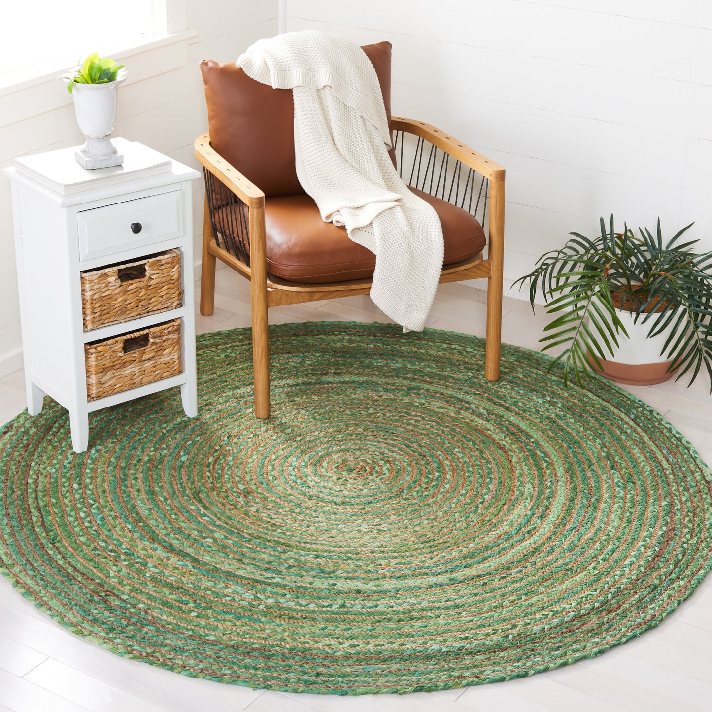 SAFAVIEH, Tapis en jute fait main de style bohème côtier Cape Cod Rietie