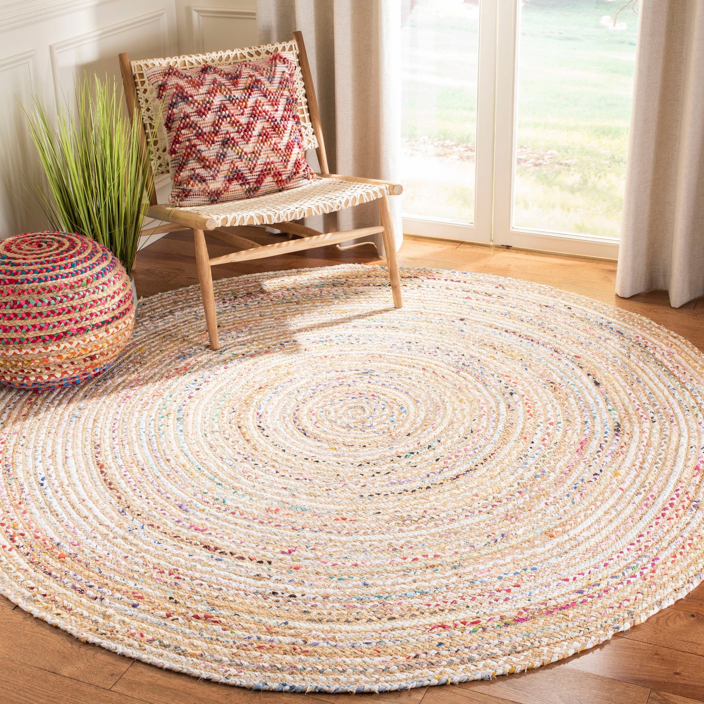 SAFAVIEH, Tapis en jute fait main de style bohème côtier Cape Cod Rietie