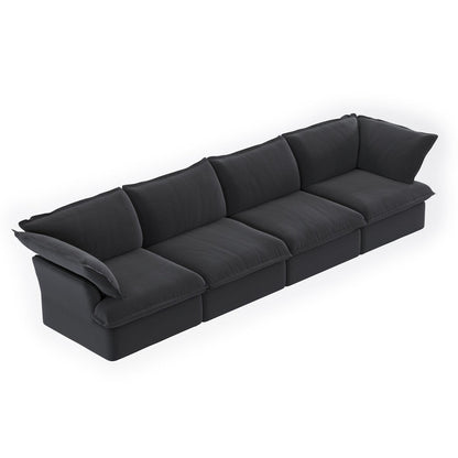 Canapés sectionnels pour salon, canapé sectionnel modulaire 4 places, housses de coussin amovibles